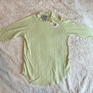 Jungmaven Solid Raglan 3/4 Sleeve, Size Small